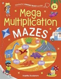Fantastic Finger Trace Mazes: Mega Multiplication Mazes