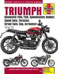 Triumph Bonneville T100, T120, Speedmaster, Bobber, Speed Twin, Thruxton, Street Twin, Cup, Scrambler (16 to 19)