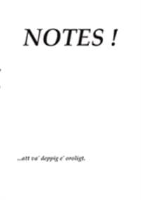 Notes !