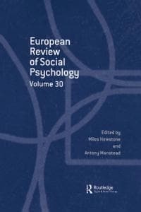 European Review of Social Psychology: Volume 30