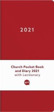 Church Pocket Book and Diary 2021 Red