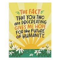 6-Pack Em & Friends Future of Humanity Baby Card