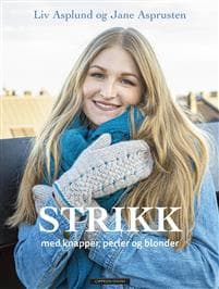 Strikk med knapper, perler og blonder
