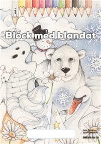 Block med blandat 1 - vit, 5-pack