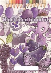 Block med blandat 6 - lila, 5-pack