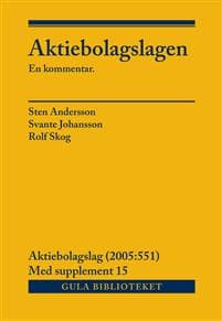 Aktiebolagslagen, del I-III : inkl suppl 15