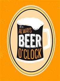 It's always beer o'clock