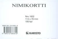 Nimikortti 1602 (100 kpl/pkt, 114x76 mm)