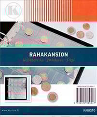 Rahakansion kolikkotasku (5 kpl/pakkaus, 20 lokeroa)