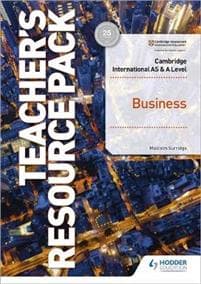 Cambridge International AS & A Level Business Teacher's Resource Pack with Boost Subscription