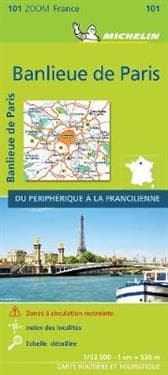 BANLIEUE DE PARIS 2021 (Outskirts of Paris) - Michelin Zoom Map 101
