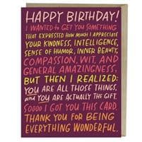 6-Pack Em & Friends Everything Wonderful Birthday Greeting Cards
