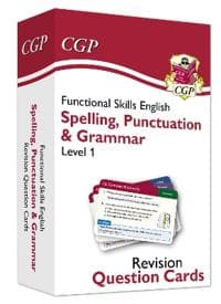 Functional Skills English Revision Question Cards: Spelling, PunctuationGrammar - Level 1