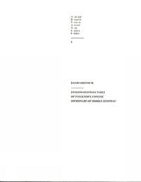 English-Egyptian Index of Faulkner's Concise Dictionary of Middle Egyptian