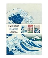 Japanese Woodblocks Set of 3 Midi Notebooks