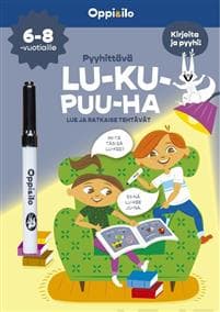 Pyyhittävä LU-KU-PUU-HA -puuhakirja 6-8 v