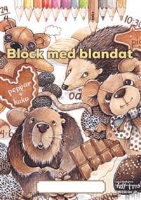 Block med blandat 9 - brun, 5-pack