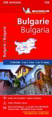 Bulgaria - Michelin National Map 739