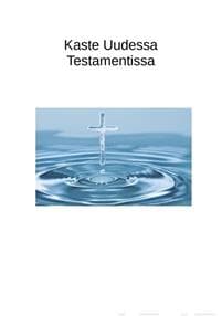 Kaste Uudessa Testamentissa
