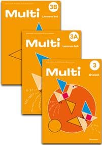 Multi 3, 3.utg. Pakke med Øvebok (20stk) og Lærerens bok A og B