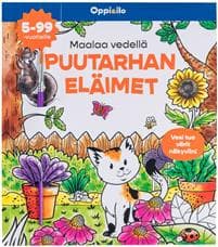 Maalaa vedellä Puutarhan eläimet -puuhakirja 5-99 v