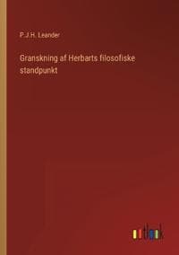 Granskning af Herbarts filosofiske standpunkt