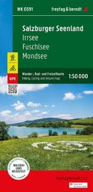 Salzburg Lake District, hiking, cycling and leisure map 1:50,000, freytagberndt, WK 0391