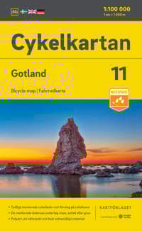 Cykelkartan Blad 11 Gotland, (skala 1:100 000) 2023-2025