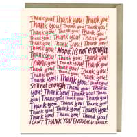 6-Pack EmFriends Can't Thank U Enough Thank You Cards