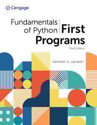 Fundamentals Of Python: First Programs