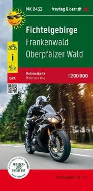 Fichtelgebirge, motorcycle map 1:200,000, freytagberndt