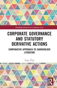 Corporate Governance and Statutory Derivative Actions