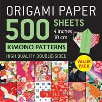 Origami Paper 500 sheets Kimono Patterns  4" (10 cm)