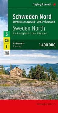 Sweden north, road map 1:400,000