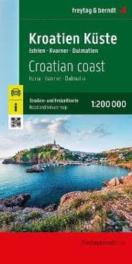 Croation Coast Road and Leisure Map