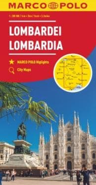 Lombardy Marco Polo Map (North Italian Lakes)