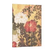 Natsu (Rinpa Florals) Ultra Lined Hardback Journal (Wrap Closure)