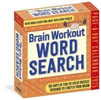Brain Workout Word Search Page-A-Day® Calendar 2025