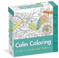 Calm Coloring Page-A-Day® Calendar 2025