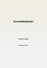 Envariabelanalys