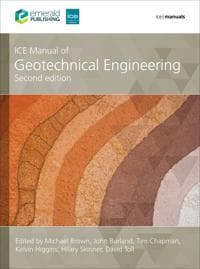 ICE Manual of Geotechnical Engineering, (2-volume set)
