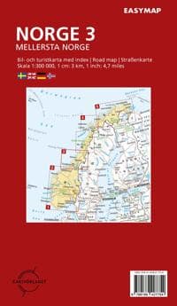 Mellersta Norge 3 EasyMap, 1:300 000