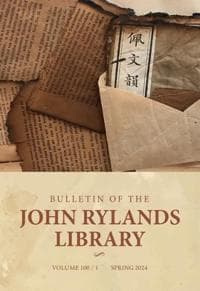 Bulletin of the John Rylands Library 100/1