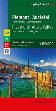 Piedmont - Aosta Valley Road and Leisure Map