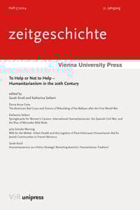 To Help or Not to Help – Humanitarianism in the 20th Century