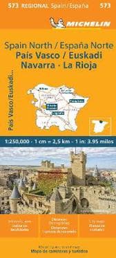 Pais Vasco Navarra Euskadi La Rioja - Michelin Regional Map 573