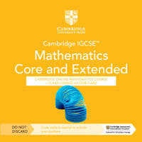 Cambridge IGCSE™ Mathematics Core and Extended Cambridge Online Mathematics Course - Class Licence Access Card (1 Year Access)