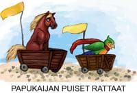 Papukaijan puiset rattaat
