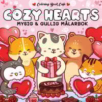 Cozy Hearts : Mysig och gullig Cozy Coloring målarbok från Coloring Book Cafe