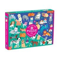 Cats & Dogs 100 Piece Double-Sided Puzzle